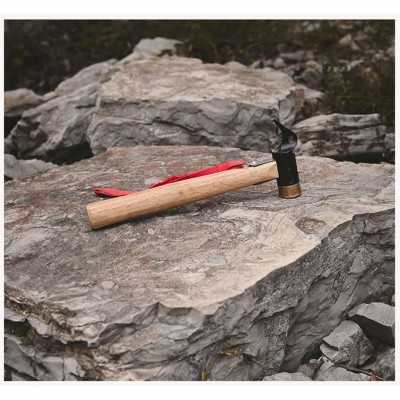 MeiYeAE Martillo para camping accesorio de camping martillo con extractor de piquetas pequeño de latón para camping pesca senderismo piquetas para exteriores 35 mm - JGIEPJ0O