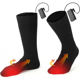 Calcetines calefactores eléctricos a pilas calcetines de invierno adecuados para hombres y mujeres esquí caza camping deportes al aire libre calcetines calientes - KDQHJG5F