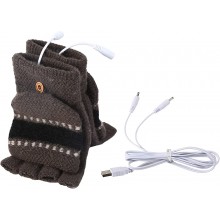iFCOW Guantes calentados USB calentados guantes hombres mujeres invierno calefacción eléctrica caliente deportes guantes mitten - EBRP4T08
