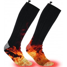 calcetines calefactables para hombre Calcetines eléctricos térmicos cálidos de invierno para hombres y mujeres Calcetines de calefacción de invierno Calentadores de pies para trabajo al aire Hinaa - HDEQ5X9K
