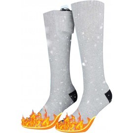 Calcetines eléctricos recargables mujeres los hombres de las mujeres calcetines eléctricos,Calcetines térmicos térmicos térmicos de invierno,Calcetines batería esquí Ciclismo Caza Calentador de pies - RHLX8QEJ
