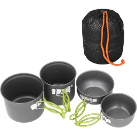SOONHUA Kit de ollas de camping kit de ollas de camping utensilios de cocina kit de desorden para acampar al aire libre kit de desorden para acampar kit de desorden al aire libre kit de desorden - FGMW9JU3