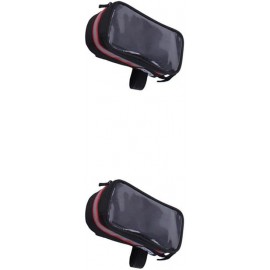 tieedhfu 2 Juegos de Bolsa de tubo para bicicleta soporte para teléfono móvil pantalla táctil reflectante organizador de llaves bolsa para montar en bicicleta al aire libre - KUQNB2Y9