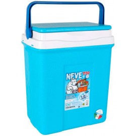 Acan Nevera portátil con asa 30 litros 46 x 40 x 26 cm Polipropileno Azul y Blanco Porta Alimentos para Playa Acampada Camping - FVNJYS8O