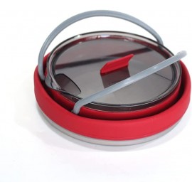 BALLZZ Hervidor de Agua de Silicona Plegable para Exteriores Mini Olla portátil de Agua hirviendo para vajilla de Camping Accesorios de autoconducción de Viaje Color : Red - NKGXG6J4