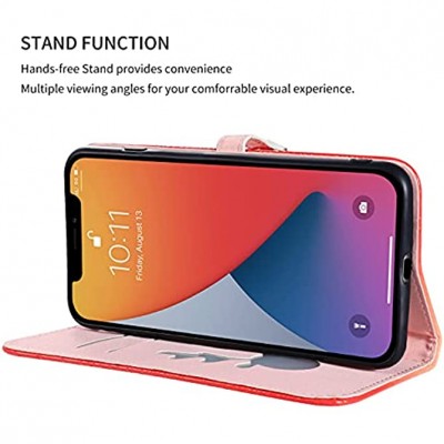 6City8Ni Funda Case Flip Leather Phone para iPhone 11 Shockproof fina Wallet Card Slots Gems Bling Shiny Magnetic Clasp Kickstand Cover for iPhone 11 - NFIQDAMI