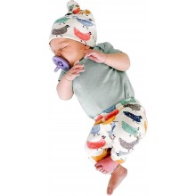 Youyu77 Trajes para niños Pollo Infant Girls Baby Hat Printed Pants Bodysuit + Cartoon Romper Girls Outfits&Set Traje Mujer Maravilla Niña - VEHR3D73