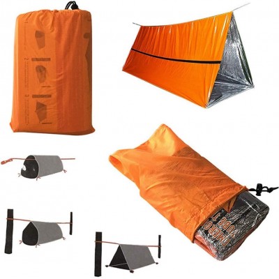 Saco de Dormir de Emergencia Saco de Dormir para Acampar de Material PE Ultrafino para Viajes - FDIKPB62