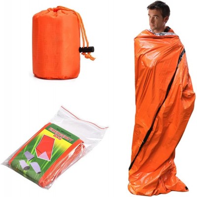 NA al aire libre de emergencia térmica bolsa de dormir ropa ligera impermeable almacenamiento camping mochila camping supervivencia bivvy saco - WIBQJ6N2
