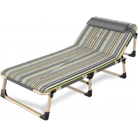 Cama para Acampar con colchón sillón reclinable Plegable portátil Ajustable Cama para Dormir Ligera y Plegable para Acampar para el hogar Acampar Viajar,d - JGKA1VSJ