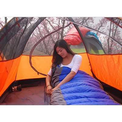 LMR Sacos de dormir rectangulares Al aire libre Ultraligero rectangular abajo saco de dormir para Camping con bolsa de compresión Rojo - OUYJN7KI