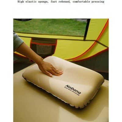 BRIUERG Almohada Inflable PortáTil Equipo de Camping CojíN de Aire Plegable Compresible ProteccióN para Exteriores Equipo de Dormir para Turismo - DNXZ18XP