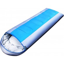 CIYAZA Saco de Dormir de plumón sobre de Resistencia al frío Completo de 360 ° Saco de Dormir para Adultos Costuras Impermeables para Acampar al Aire Libre Senderismo Rojo Azul - TEXMQ26J