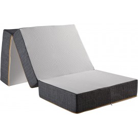 ComfyLine Colchón plegable Futon de una plaza y media 140 x 200 cm colchoneta de camping cama francesa para sofá camping de espuma ortopédica - MGFX7KD4