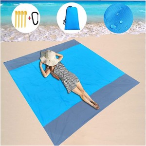 Glaceon 2x2.1m impermeable bolsillo playa manta plegable camping colchón portátil ligero estera picnic al aire libre estera arena playa estera - MDHTHIBF