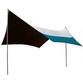 XINGDONG Tienda de Dosel de Mariposa Glue Negro Protector Solar al Aire Libre Hexagonal Gran toldo Camping portátil acampando Picnic Durable Color : Blue - MSLX0PAB