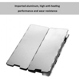 MENHUA 14 Placas Estufa Parabrisas Parabrisas Aluminio Plegable para Camping aleación de Aluminio - IPPDTYSB