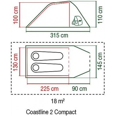 Coleman Coastline 3 Compact Tienda de campaña para 3 personas - BJWQ41RM