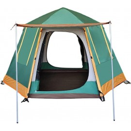 ZWEBY Tragbares Strandzelt Acampar con vestíbulo configuración instantánea Impermeable Big Family Camping Carpas Pop-up Espacio for Carpas Color : Verde Size : 375x195cm - OLBOVBEY