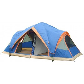 ZWEBY Tragbares Strandzelt Tienda de Campamento for la Familia de Telas a Prueba de Viento a Prueba de Viento de Campamento Color : Blue Size : 410X210X155CM - YRBQH9VT