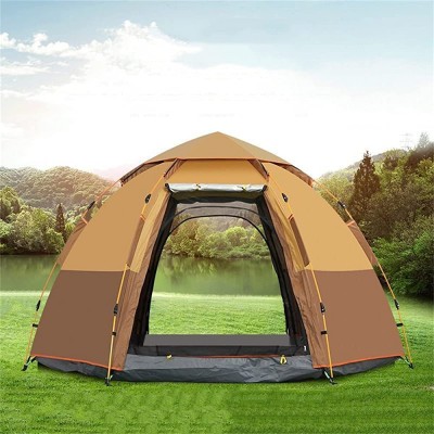 ZWEBY Tragbares Strandzelt Tienda de Campamento Impleve y ventilado Carpas for Acampar Familia de Senderismo Color : Marrón Size : 283x140CM - YLBRYMGJ