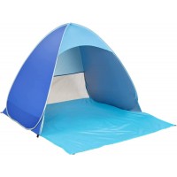SpecStandard Pop-up Carpa de Playa Protección UPF 50+ UV refugios solares Impermeables para Camping Familiar Pesca Picnic 1-3 Persona Azul 57 x 65 x 43,3 Pulgadas 145 x 165 x 110 cm - FHEQONKT