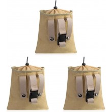 3 Juegos de Bolsa de forraje de setas de jardín cinturón plegable de lona para colgar en la cintura bolsa impermeable para recoger frutas paquete de herramientas para senderismo - DXHFX007
