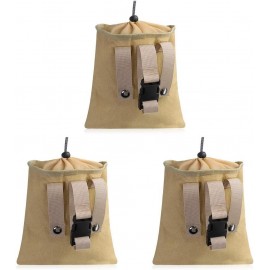 3 Juegos de Bolsa de forraje de setas de jardín cinturón plegable de lona para colgar en la cintura bolsa impermeable para recoger frutas paquete de herramientas para senderismo - DXHFX007